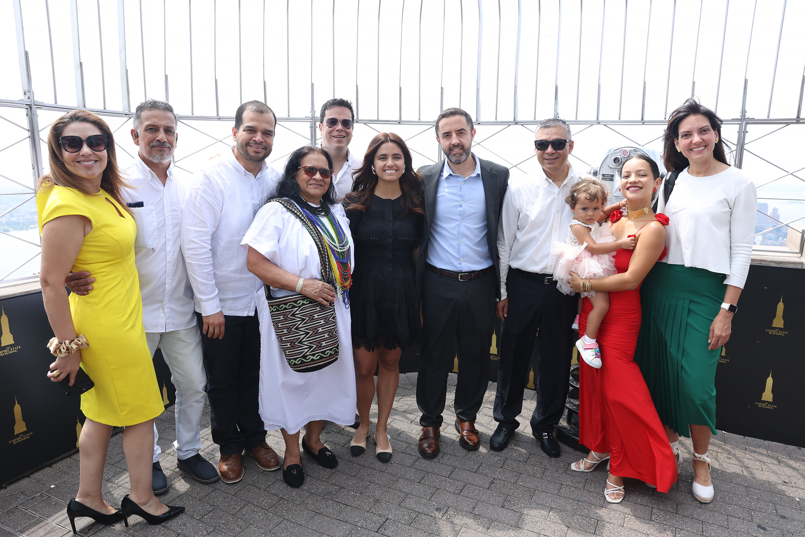 Por primera vez una mujer colombiana encendió el Empire State con el tricolor nacional