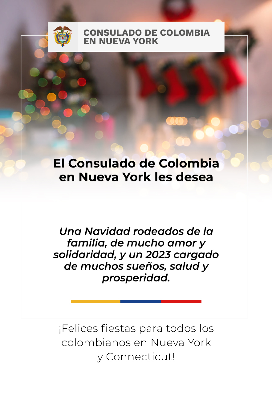 Mensaje de Navidad del Consulado de Colombia en Nueva York
