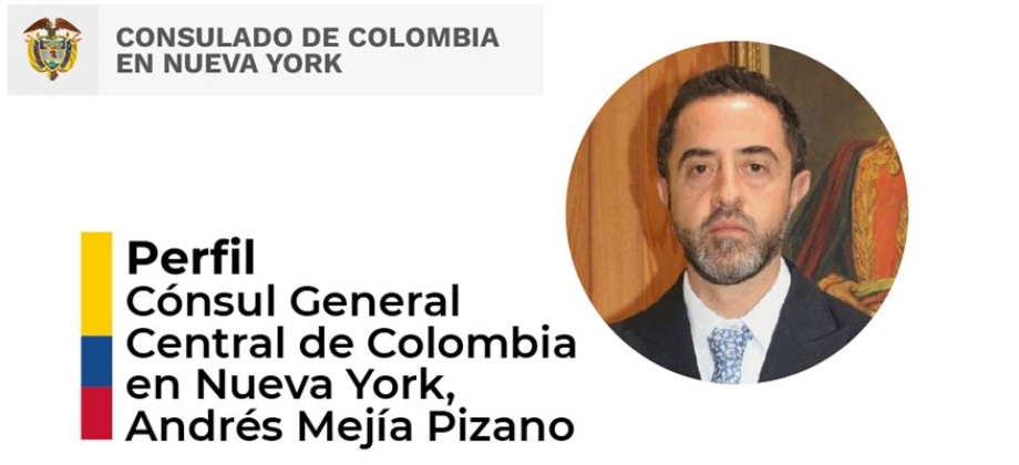 Conozca el perfil del Cónsul de Colombia en Nueva York, Andrés Mejía Pizano
