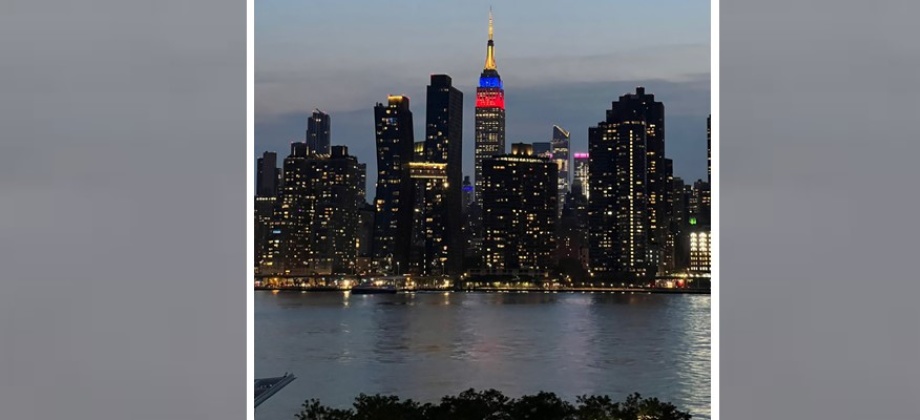 Empire State se iluminó con los colores de nuestra bandera colombiana