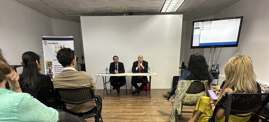 Comunidad colombiana en Nueva York y Connecticut dialogó con el Embajador Daniel García-Peña y el Cónsul General Andrés Mejía