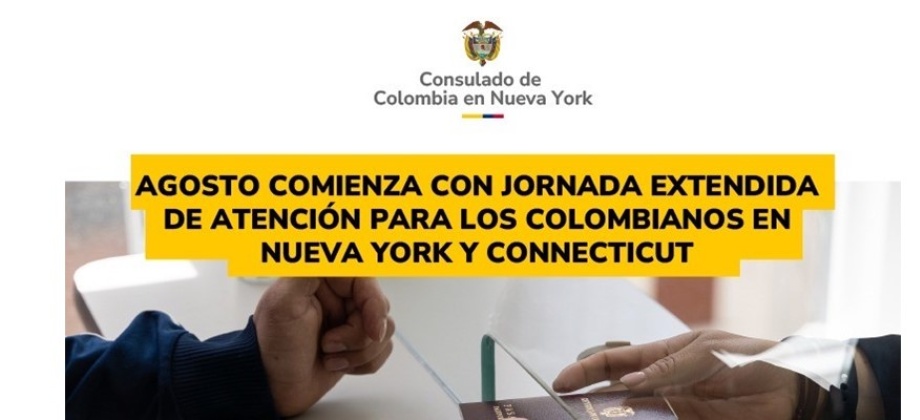 Jornada extendida para los colombianos el próximo jueves, 1 de agosto