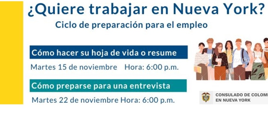 ¿No sabe cómo hacer su hoja de vida? ¿está preparado para una entrevista? Regístrese en nuestro ciclo de preparación para el empleo 