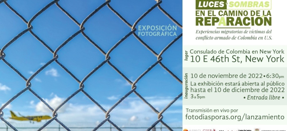 Consulado en Nueva York, el grupo SanArte y el proyecto Foto-diásporas, inauguran el jueves 10 de noviembre la exposición fotográfica ‘Luces y sombras en el camino de la reparación’