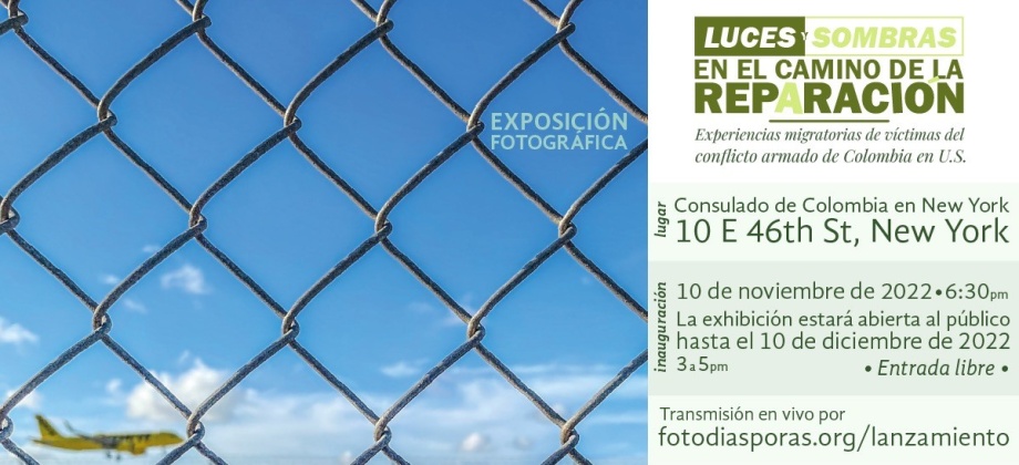 Consulado en Nueva York, el grupo SanArte y el proyecto Foto-diásporas, inauguran el jueves 10 de noviembre la exposición fotográfica ‘Luces y sombras en el camino de la reparación’