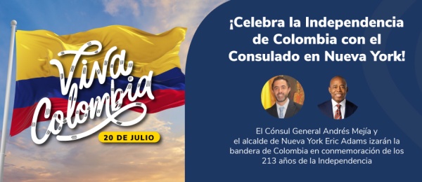 Celebra la Independencia de Colombia con el Consulado en Nueva York