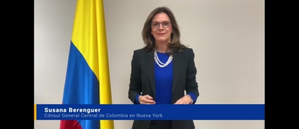 Con ocasión del Día Nacional del Colombiano Migrante, la Cónsul de Colombia en Nueva York, Susana Berenguer, saluda a los connacionales que viven en esta zona de EE.UU.