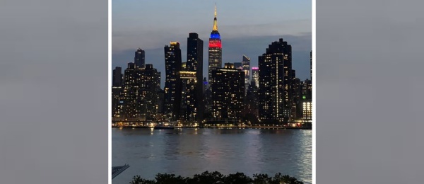 Empire State se iluminó con los colores de nuestra bandera colombiana