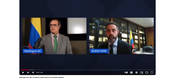 El Cónsul Andrés Mejía presentó su gestión a lo largo de 2024 en el marco de la rendición de cuentas organizada por la Embajada de Colombia en Estados Unidos