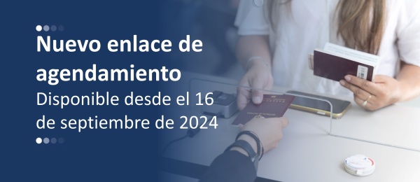 Nuevo enlace de agendamiento disponible desde el lunes 16 de septiembre de 2024. Más información ingrese aquí